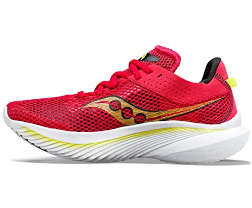 Saucony Women's Kinvara 14 Sneaker, RED Rose, 10.5