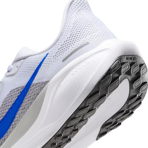 Nike Pegasus 41 FD2722 Men's Road Running Shoe, White Racer Blue Wolf Grey Pure, 40.5 EU