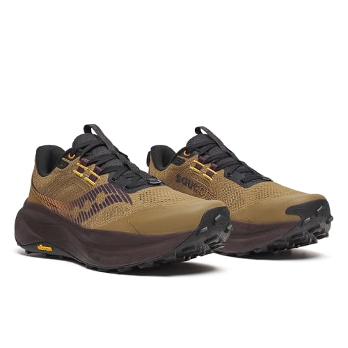 Saucony Men's Xodus Ultra 4 Sneaker, Kodiak/Wine, 9
