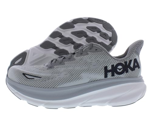 Hoka Men's Clifton 9 Harbor Mist/Black 10 Wide