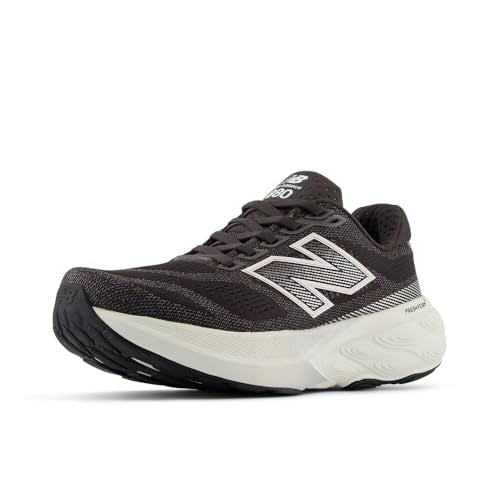 New Balance Women's Fresh Foam X 880 V15 Running Shoe, Black Cement/Sea Salt/Silver Metallic, 9 M