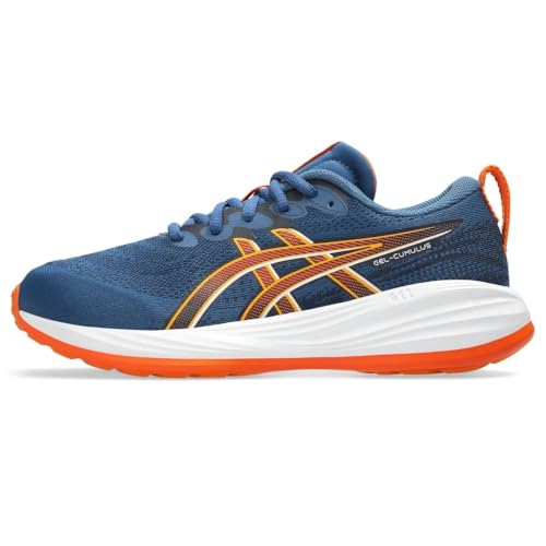ASICS Boy's Gel-Cumulus 27 GsSneaker, Twilight Blue White, 5 US