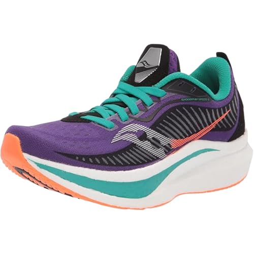 Saucony Women's Endorphin Speed 2 Sneaker, Concord/Jade, 5