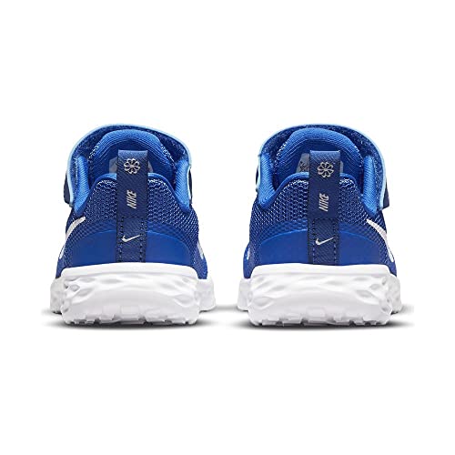 Nike Revolution 6 Nn (GS), Unisex Children's Gymnastics Shoes, Game Royal White Black, 5 US