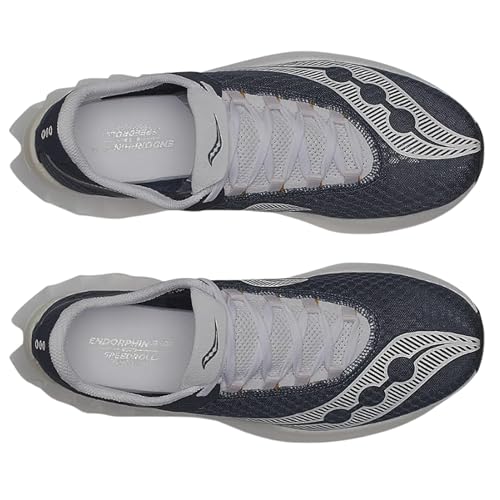 Saucony Men's Endorphin Pro 4 Sneaker, Dusk/White, 9