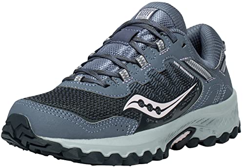 Saucony Women's Excursion TR13 Trail Running Shoe, Folkstone/Orchid, 8 M