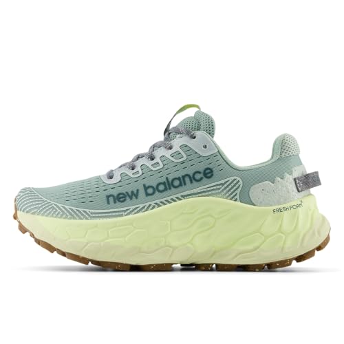 New Balance Women's Fresh Foam X More Trail V3Trail Running Shoe, Salt Marsh/Clay ASH/Limelight, 8.5