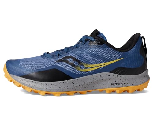 Saucony Women's Peregrine 12 Trail Running Shoe, Basin/Gold, 9