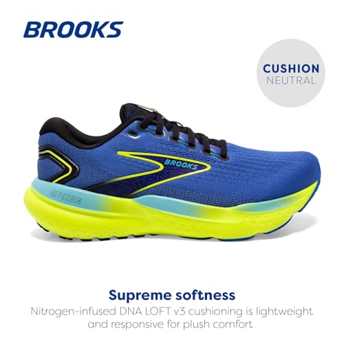 Brooks Men’s Glycerin 21 Neutral Running Shoe - Blue/Nightlife/Black - 10.5 Medium