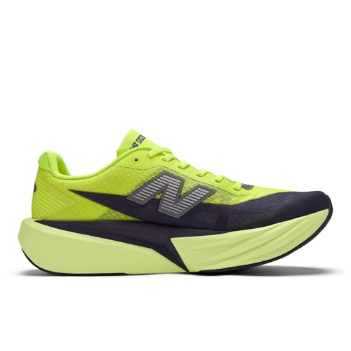 New Balance Men's FuelCell Rebel V5 Running Shoe, Alkaline Green/Boysenberry, 10.5