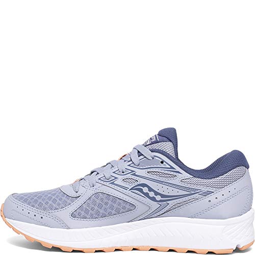 Saucony Women's Cohesion 13 Running Shoe, Blue Mist/Melon, 7.5