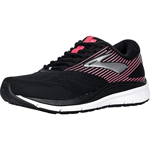 Brooks Women's Addiction 14 Road Running Shoe - Black/Hot Pink/Silver - 5 Wide
