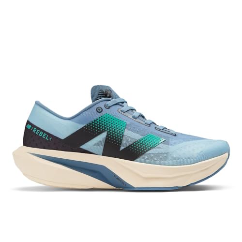 New Balance Men's FuelCell Rebel V4 Running Shoe, Heron Blue/Chrome Blue/Black, 15 M - alternate view 3
