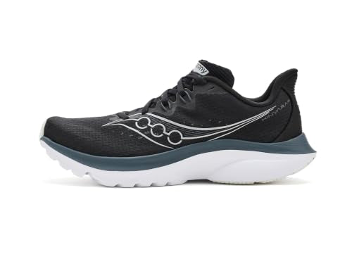 Saucony Women's Kinvara 16 Sneaker, Black/White, 8