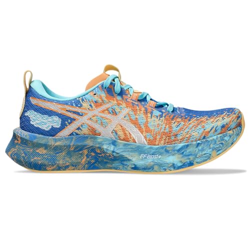 ASICS Women's Women's Noosa Tri 16Sneaker, Nature Blue Faded Orange, 8.5 US