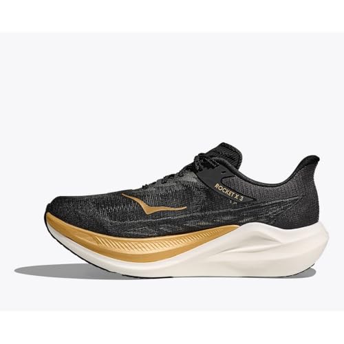 Hoka Unisex Rocket X 3 Black/Gold Men's 5.5, Women's 6.5 Medium - alternate view 5