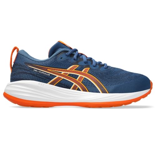 ASICS Boy's Gel-Cumulus 27 GsSneaker, Twilight Blue White, 5 US