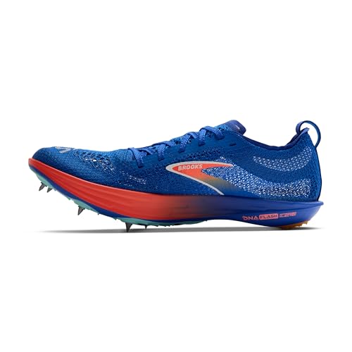 Brooks Unisex Hyperion Elite LD, Long Distance Track Running Shoe, Men & Women - Cobalt/Pink Clay/Orange - 8 Medium
