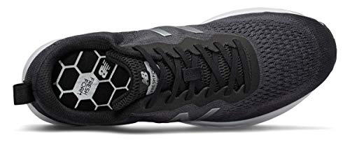 New Balance Men's Fresh Foam Arishi V3 Running Shoe, Black/Orca/Silver Metallic, 11 X-Wide