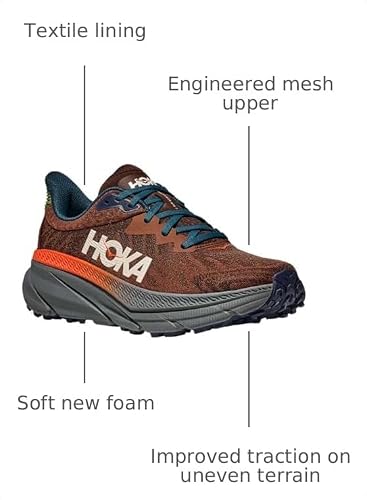 Hoka Men's Challenger 7 Mineral Brown/Asteroid 10 Medium - alternate view 3