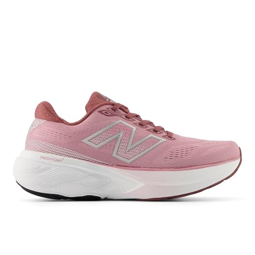 New Balance Women's Fresh Foam X 880 V15 Running Shoe, Washed Burgundy/Pink Taffy/Silver Metallic, 9 M