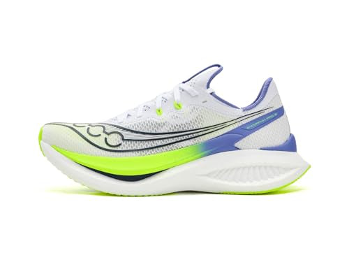 Saucony Women's Endorphin Pro 5 Sneaker, White/Iolite, 7.5