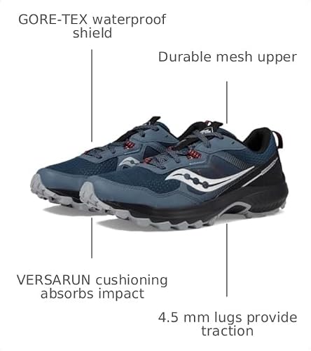 Saucony Men's Excursion TR16 Sneaker, Dusk/Black, 10
