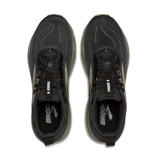 Brooks Men’s Trace 4 Neutral Running Shoe - Black/Ebony/Dusty Olive - 12 Medium