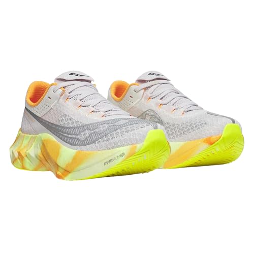 Saucony Women's Endorphin Pro 4 Sneaker, Fog/Peel, 9