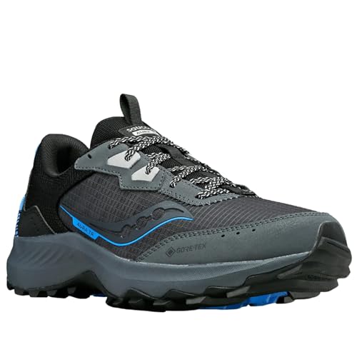 Saucony Men's Aura TR GTX Sneaker, Shadow/Black, 10