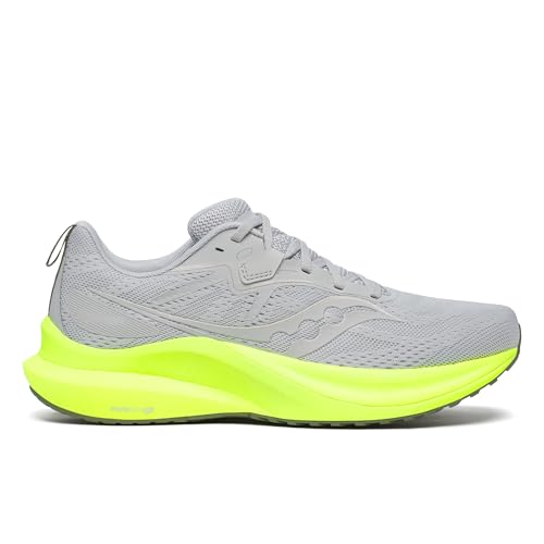 Saucony Men's Tempus 2 Sneaker, Cloud/Citron, 12