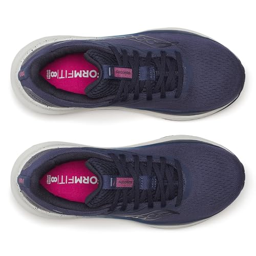Saucony Women's Echelon 10 Sneaker, Navy/Quartz, 7