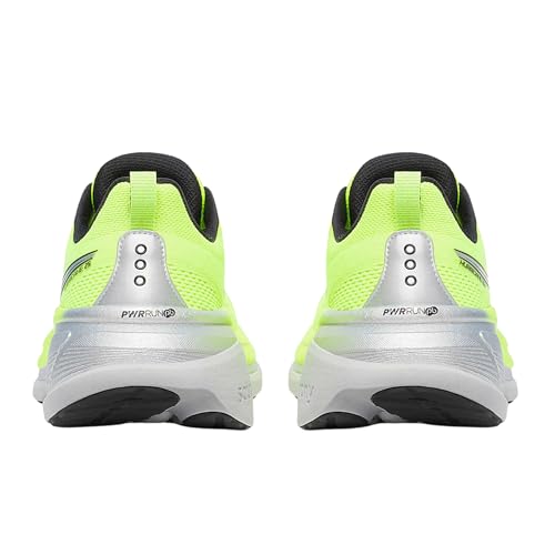 Saucony Men's Hurricane 25 Sneaker, Citron/Black, 10.5