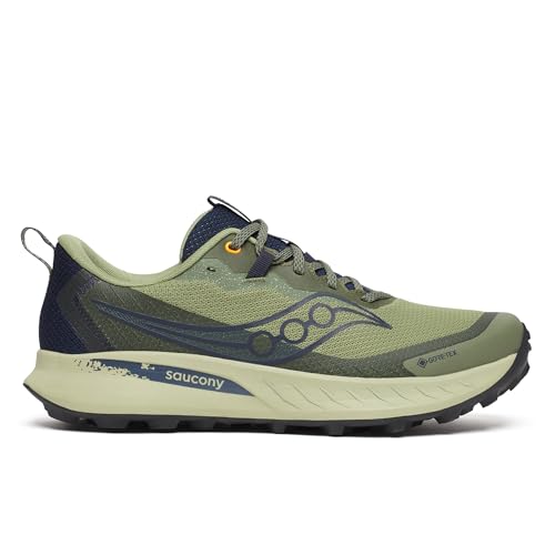 Saucony Women's Peregrine 15 Gore-Tex Waterproof Sneaker, Hemlock/Dusk, 7