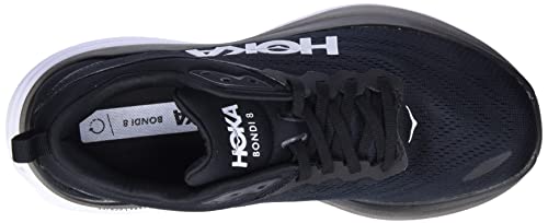 HOKA ONE ONE Bondi 8 Mens Shoes Size 8.5, Color: Black White