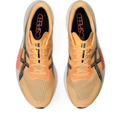 ASICS Unisex Magic Speed 5 Running Shoes, 9.5M / 11W, Orange Glow/Black