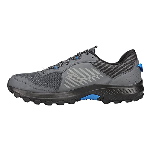 Saucony Men's Excursion TR15 Trail Running Shoe, Shadow/Royal, 11