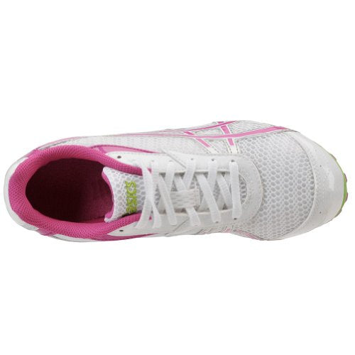 ASICS Women's Hyper-Rocketgirl 5 Track And Field Shoe,White/Fuschia/Apple Green,9.5 M
