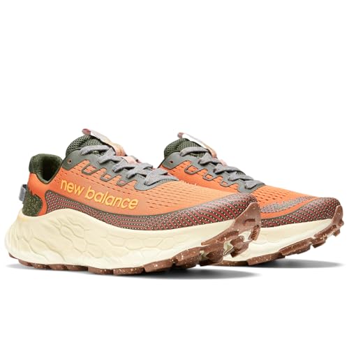 New Balance Men's Fresh Foam X More Trail V3 Running Shoe, Cayenne/Kombu, 9