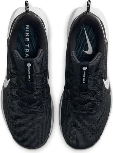 Nike Womens Pegasus Trail 5 Black/White/Anthracite/Wolf Grey 7.5 Medium