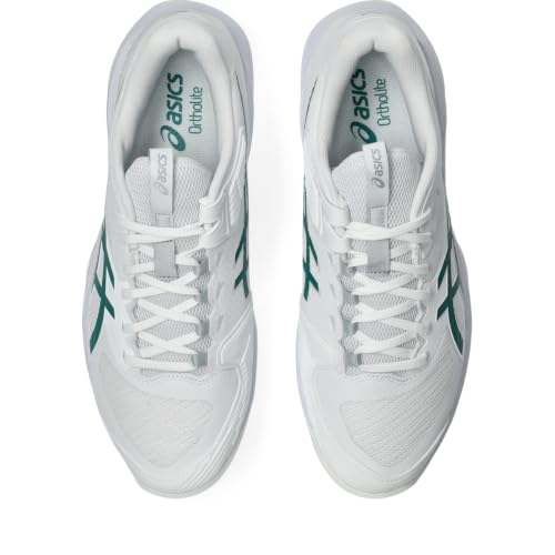 ASICS Men's Solution Speed FF 4 Tennis Shoes, 11.5, White/Pitch Green
