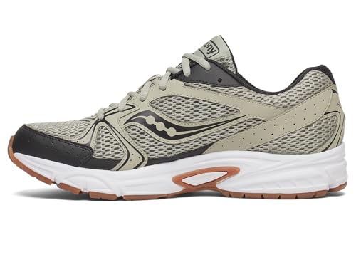 Saucony Unisex Ride Millennium Sneaker, Olive/Black, 12