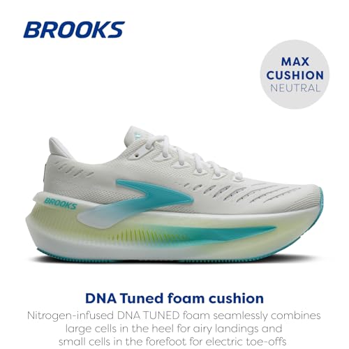 Brooks Men’s Glycerin Max 2 Neutral Running & Walking Shoe - White/Ipanema/Nightlife - 12.5 Medium - alternate view 2