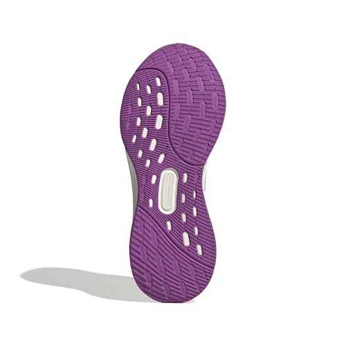 adidas Women's Ultrarun 5, Off White/Purple Burst/Black, 7.5