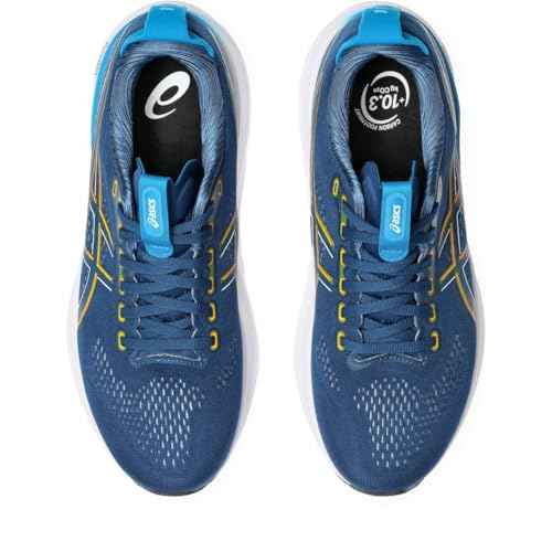 ASICS Men's Gel-Kayano 32 Running Shoes, 9.5, Twilight Blue/ANZU