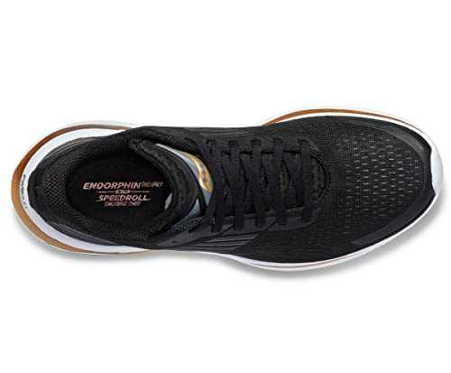Saucony Men's Endorphin Shift 3 Running Shoe, Black/GOLDSTRUCK, 9.5 Wide