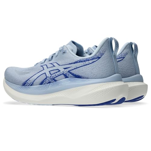 ASICS Women's GLIDERIDE MAX 2 Wide Running Shoes, 8.5, Solid AIR/Prussian Blue