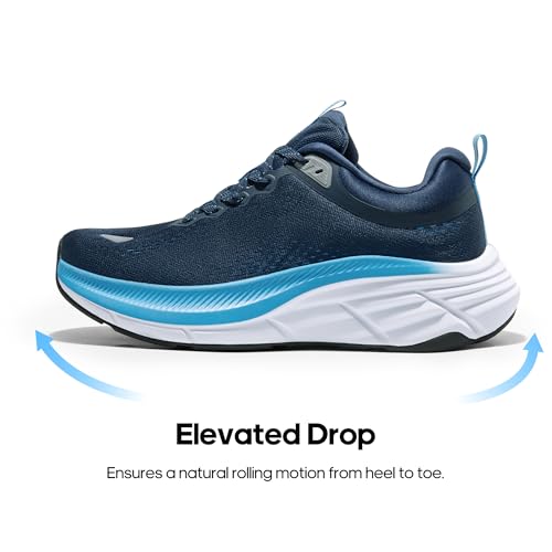 NORTIV 8 Men's Walking Shoes Running Tennis Sneakers,Blue,8