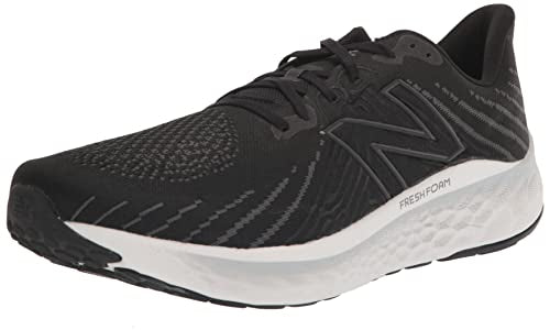 New Balance Men's Fresh Foam X Vongo V5 Running Shoe, Black/Phantom/Steel, 7 Wide US