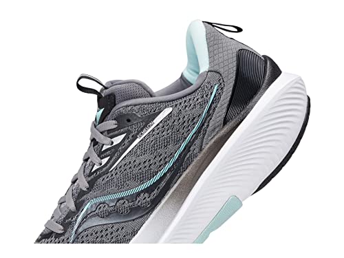 Saucony Echelon 9, Running Shoe Womens, Charcoal/Ice, 7